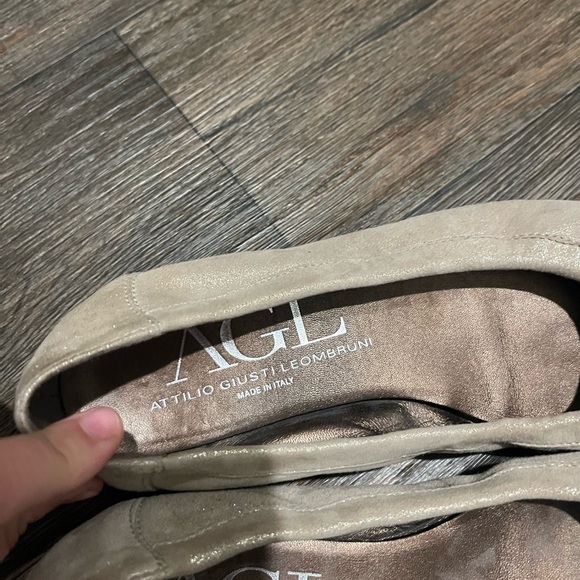 Women’s Attilio Giusti Leombruni Italian Snakeskin Ballet Flats - Picture 2 of 7